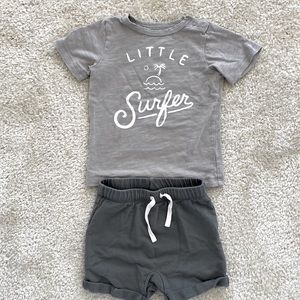 Little Co by Lauren Conrad toddler boy Little Surfer tee and shorts set 24m